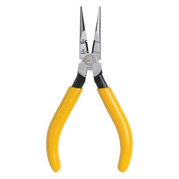 6 3/4 in Jonard's Long Nose Plier, Side Cutter Ergonomic With Dipped Plastic Grips Handle