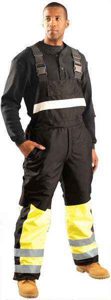 Hi-Vis Cold Weather Bib, Yellow, Mens, 4XL