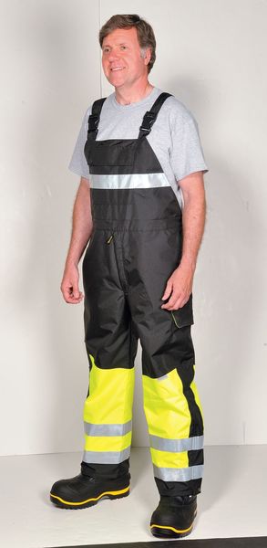 Hi-Vis Cold Weather Bib, Yellow, Mens, 2XL