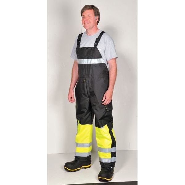 Hi-Vis Cold Weather Bib, Yellow, Mens, L