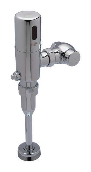 0.5 gpf, Urinal Automatic Flush Valve, Chrome, 3/4 in IPS