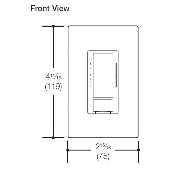 Vacancy Sensor, PIR, 900 sq ft, White