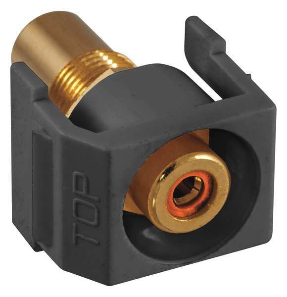 Inline Coupler, RCA, Duplex, Black