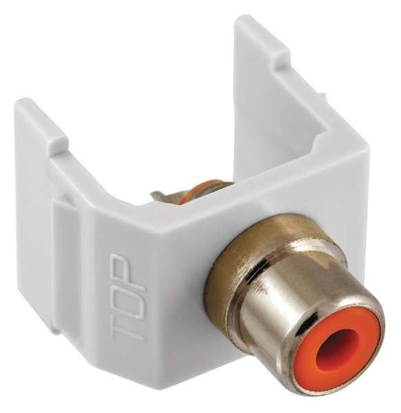 Inline Coupler, RCA, Duplex, White