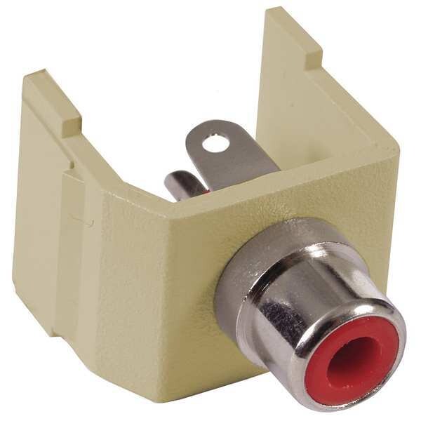 Connector, RCA, Duplex, Ivory