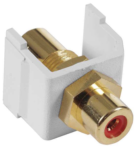 Inline Coupler, RCA, Duplex, White