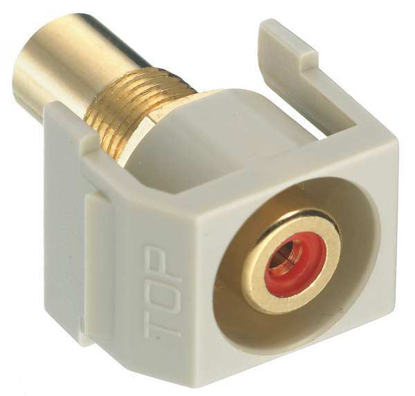 Inline Coupler, RCA, Duplex, Ivory