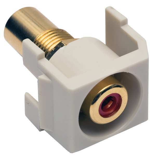 Inline Coupler, RCA, Duplex, Light Almond