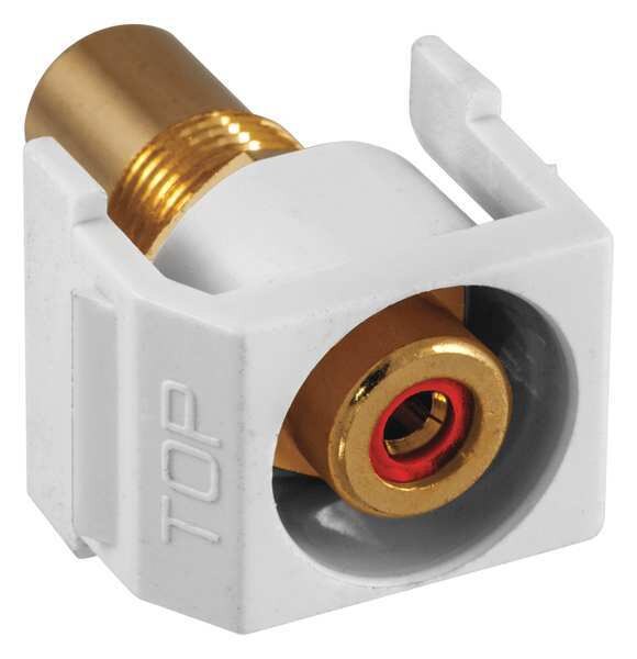 Inline Coupler, RCA, Duplex, White