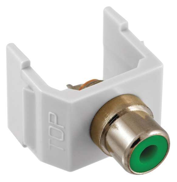 Connector, RCA, Duplex, White