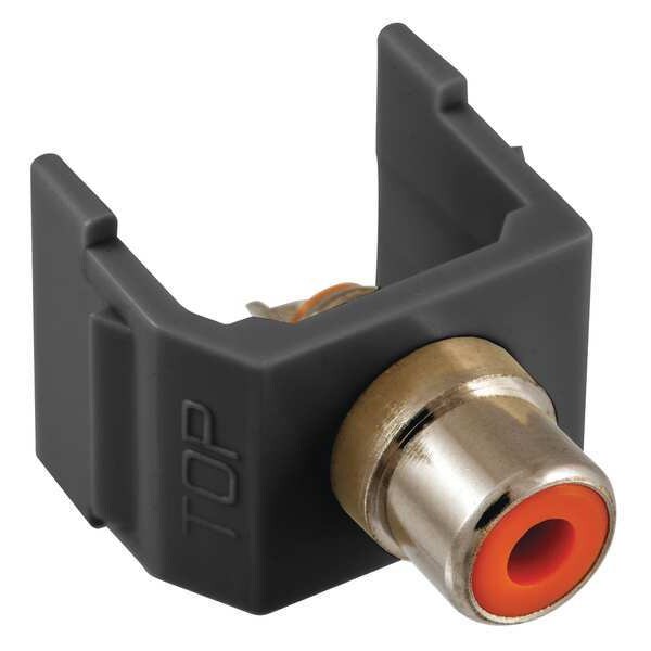 Inline Coupler, RCA, Duplex, Black