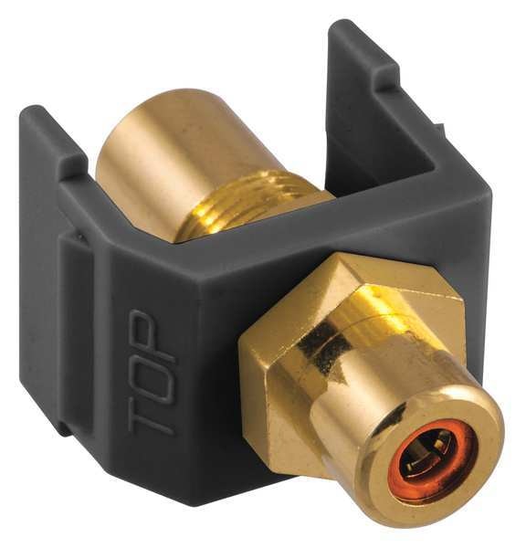 Inline Coupler, RCA, Duplex, Black
