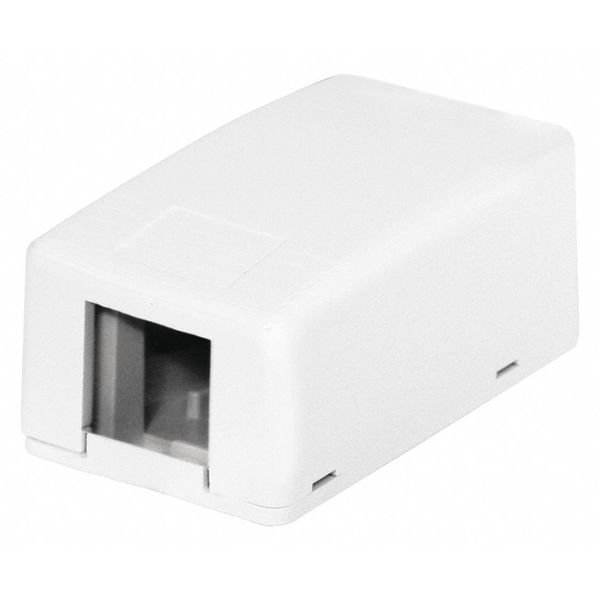 Surface Mount Box, 1 Port, White