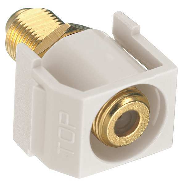 Connector, RG6/RG59, Light Almond