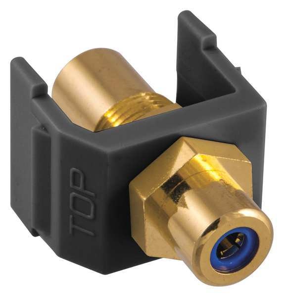 Inline Coupler, RCA, Duplex, Black