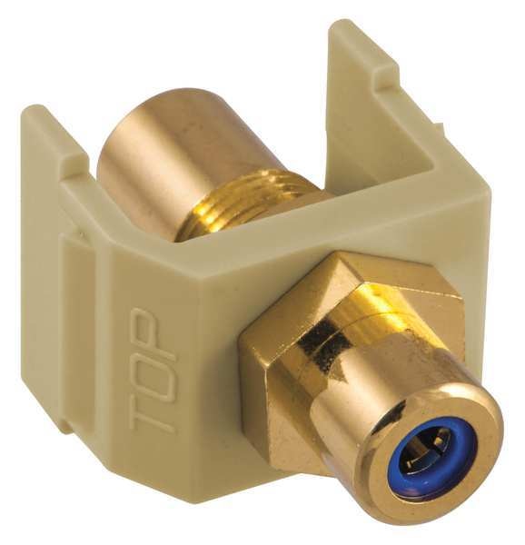 Snap Fit Connector, Blue/Ivory, RCA/RCA