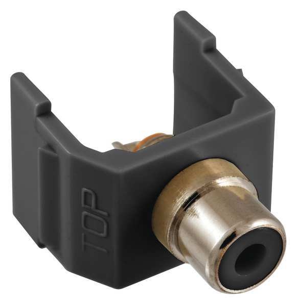 Connector, RCA, Duplex, Black