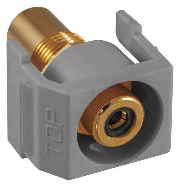 Inline Coupler, RCA, Duplex, Gray