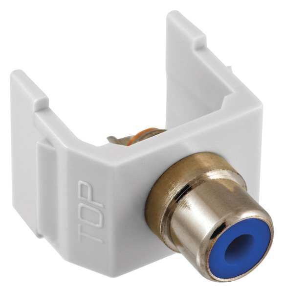 Connector, RCA, Duplex, White