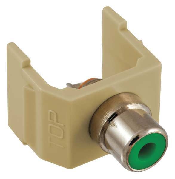 Connector, RCA, Duplex, Ivory