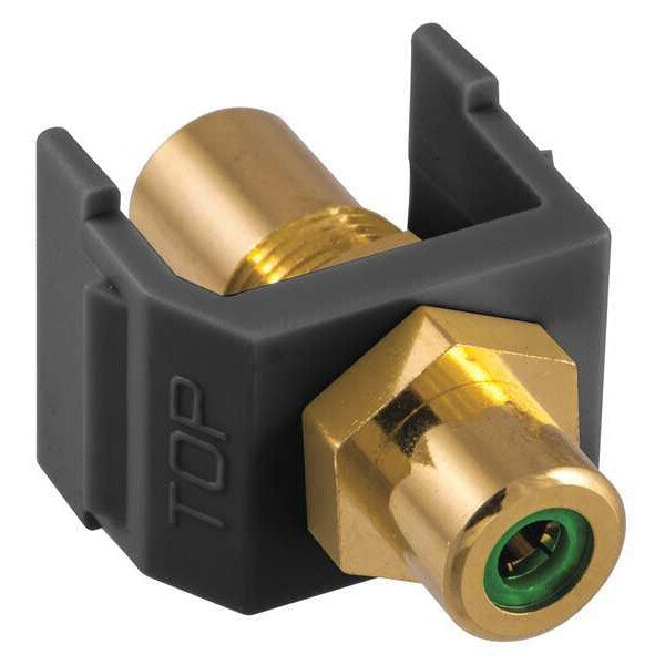 Inline Coupler, RCA, Duplex, Black