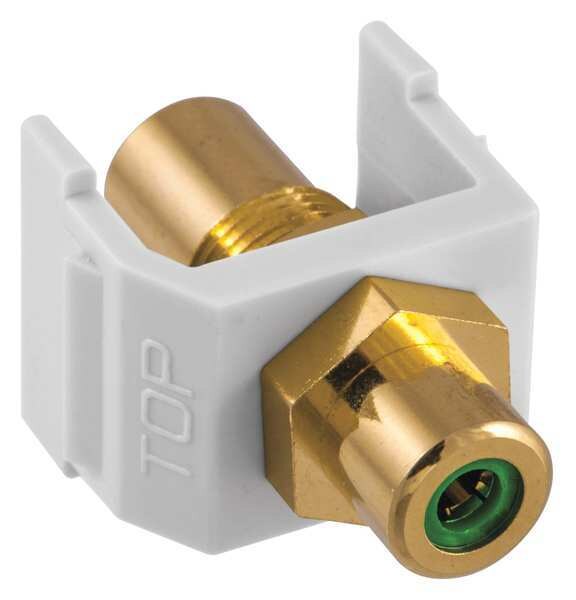 Inline Coupler, RCA, Duplex, White