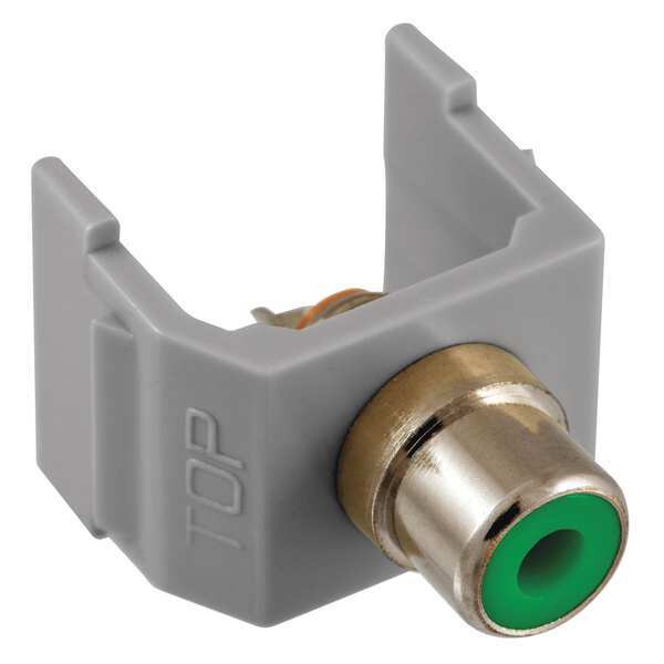 Connector, RCA, Duplex, Gray