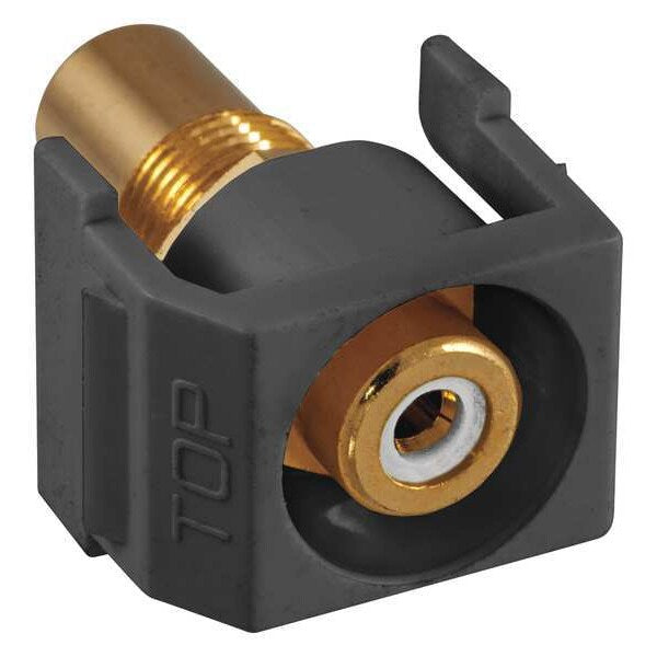 Inline Coupler, RCA, Duplex, Black