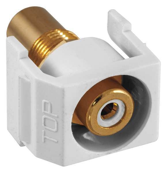 Inline Coupler, RCA, Duplex, White