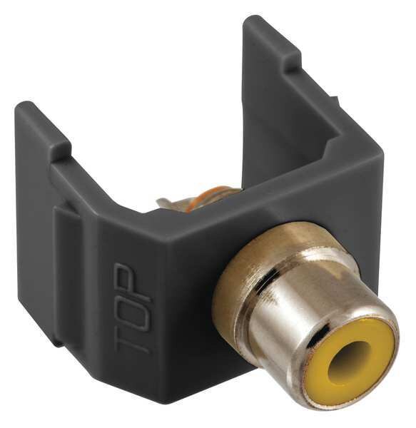 Connector, RCA, Duplex, Black