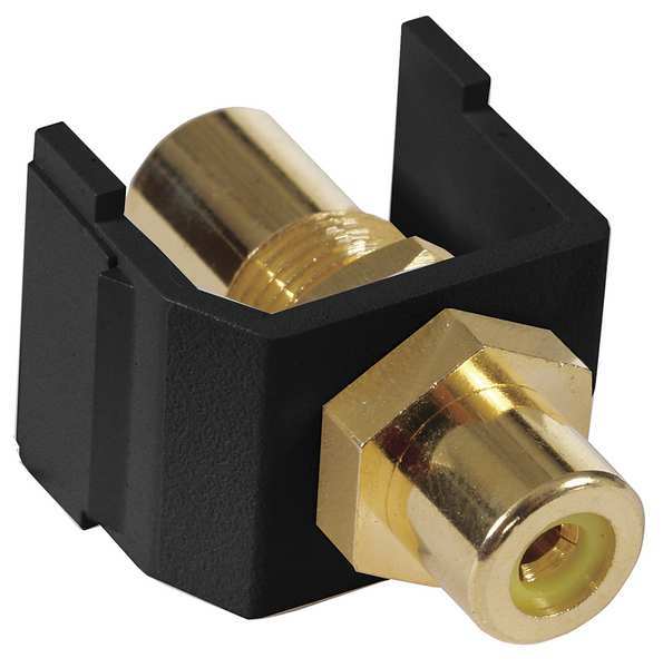 Inline Coupler, RCA, Duplex, Black