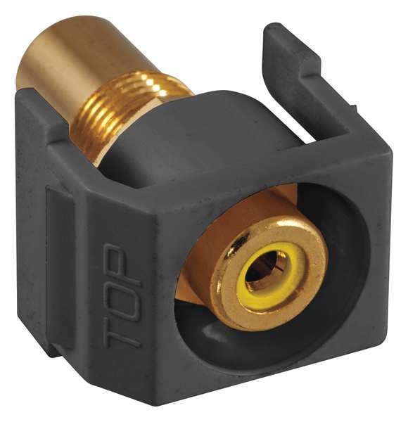 Inline Coupler, RCA, Duplex, Black