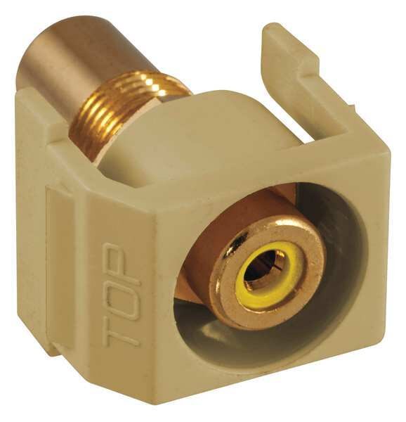 Inline Coupler, RCA, Duplex, Ivory
