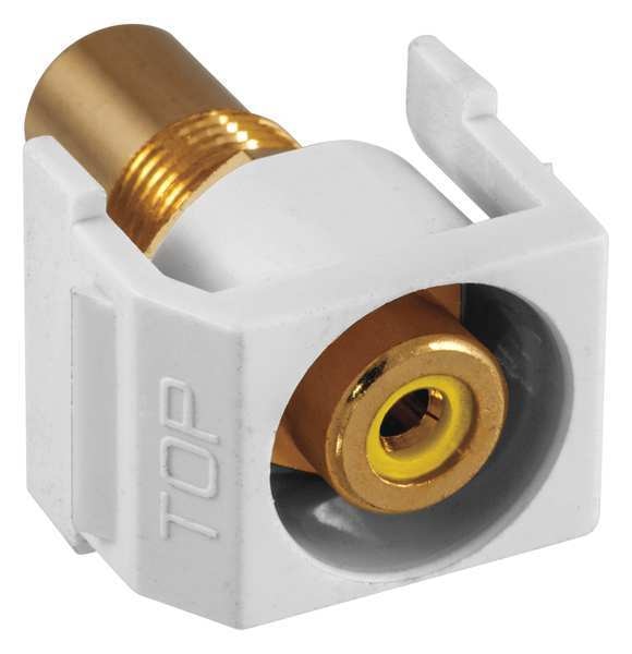 Inline Coupler, RCA, Duplex, White