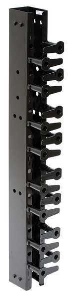Hubbell VS73 Vertical Organizer - Cable Organizer - Black - 1 Pack