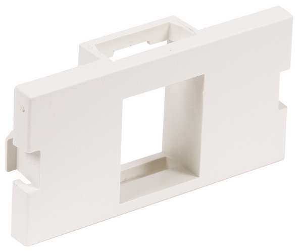 Hubbell iSTATION 1 Socket Keystone Faceplate Module - White