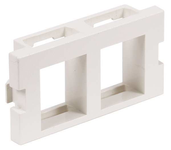 Hubbell iSTATION 2 Socket Keystone Faceplate Module - White