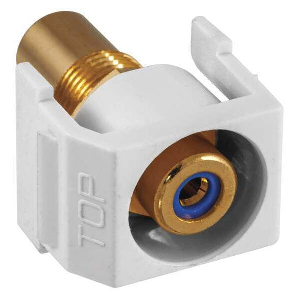 Inline Coupler, RCA, Duplex, White