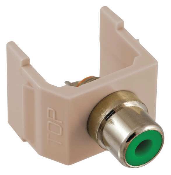 Connector, RCA, Audio Video, Duplex, Almond