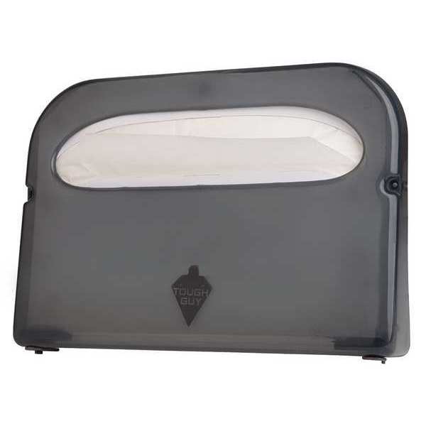 Toilet Seat Cover Dispenser, 1/2 Fold, 500 Cover Capacity, Wall Mount, Plastic, Smoke