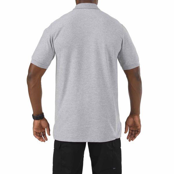 Utility Polo, Size L, Heather Gray