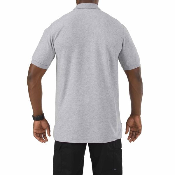 Utility Polo, Size M, Heather Gray