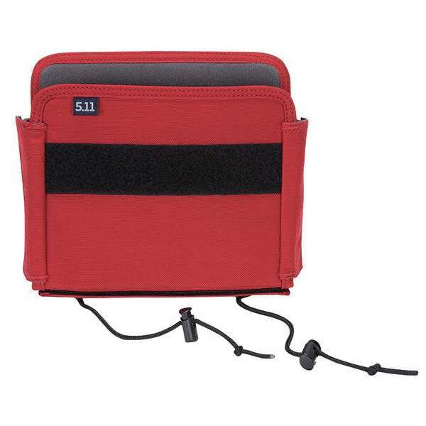 Turnout Pocket Organizer, 1000 Denier Nylon, Fire Red, 7-1/2