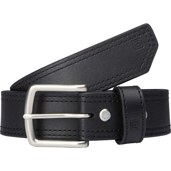 Arc Belt, Black, Full Grain Leather, M