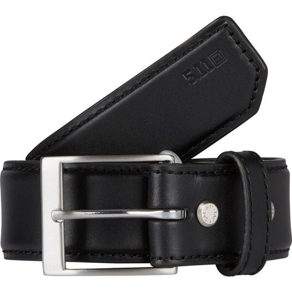 Casual Belt, Blk, Full Grain Leather, M