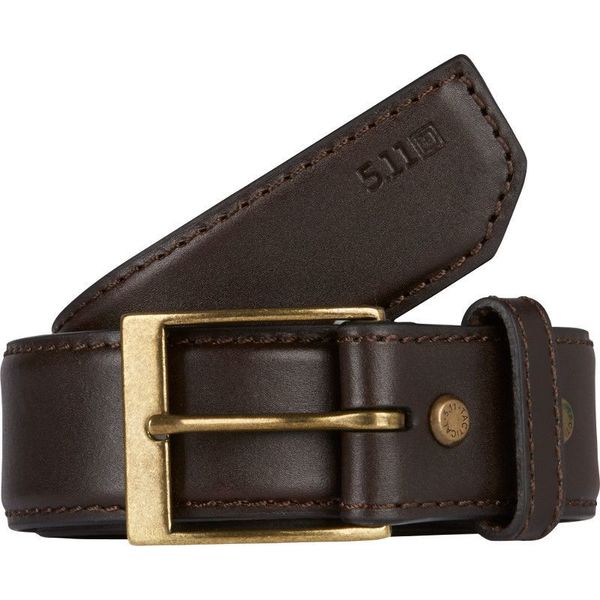 Casual Belt, Brown, Full Grain Leather, XL