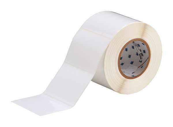 Thermal Transfer Label, White, Labels/Roll: 1000