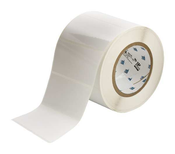Thermal Transfer Label, White, Labels/Roll: 1000