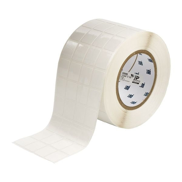 Thermal Transfer Label, White, Labels/Roll: 5000