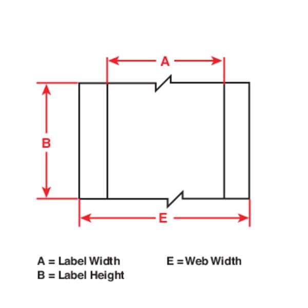 Printer Labels, Polyester, 4-11/32